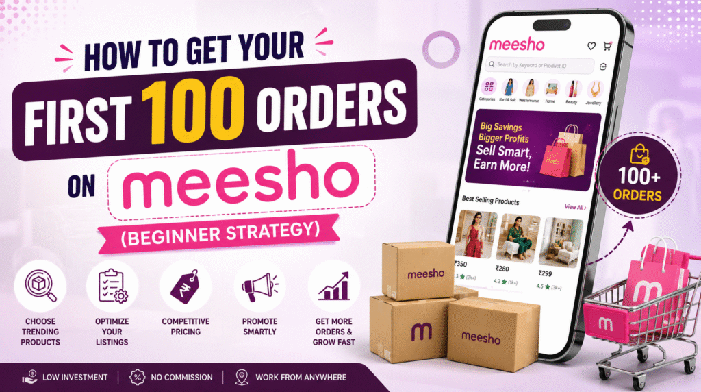 How to Get Your First 100 Orders on Meesho (Beginner Strategy)