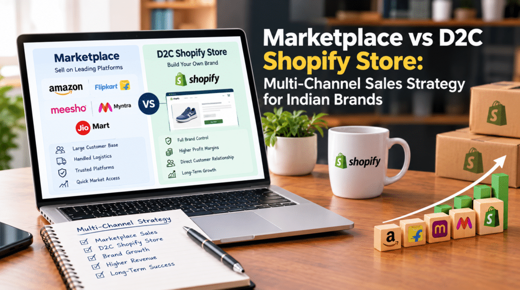 Marketplace vs D2C Shopify Store: Multi-Channel Sales Strategy for Indian Brands